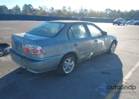 2000 Honda Civic Value Package from USA, damaged, VIN 2HGEJ6611YH512865